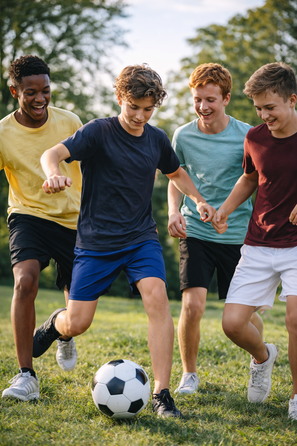 Members enjoying an outdoor group activity